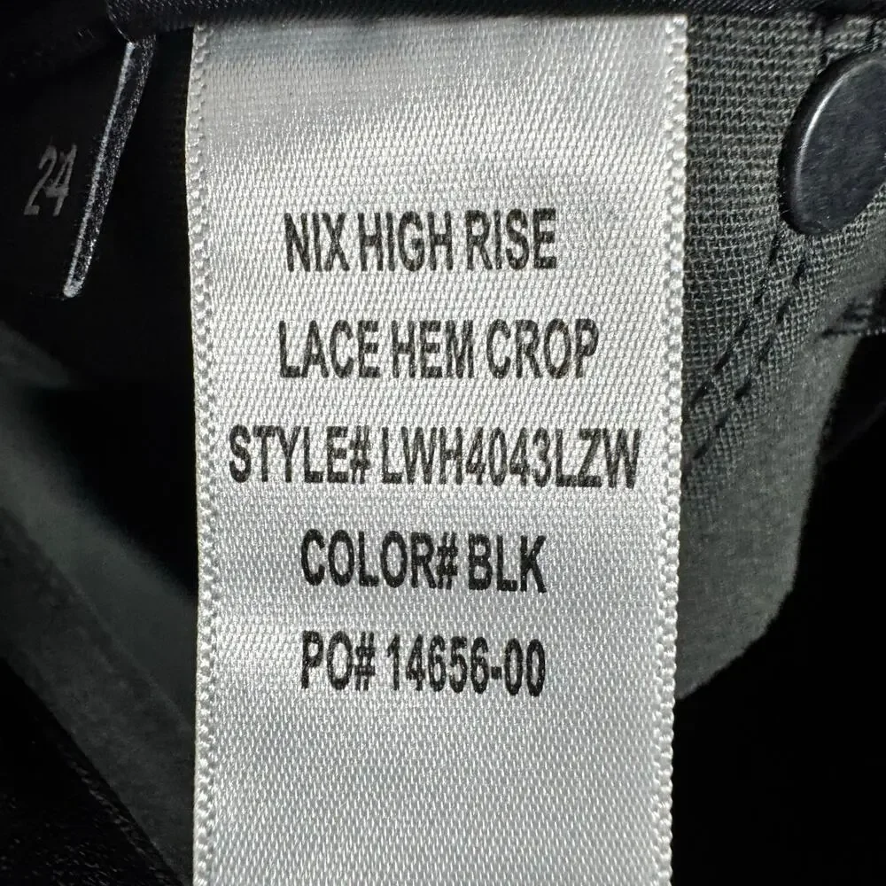 Hudson Jeans Women 24 Nico High Rise Coated Skinny Ankle‎ Jeans Black Moto Goth